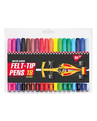 Фломастери «Race legend» на 18 кольорів, ТМ YES