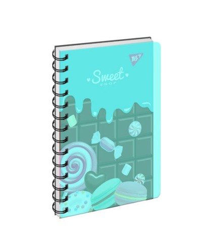 Зошит з роздільниками «Sweet shop», В6, 144 аркушів, клітинка, спіраль, пластикова обкл., ТМ YES