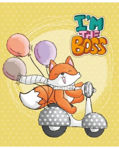 Блокнот А6 на 96 аркушів у клітинку з твердою ламінованою обкладинкою, ТМ Мандарин