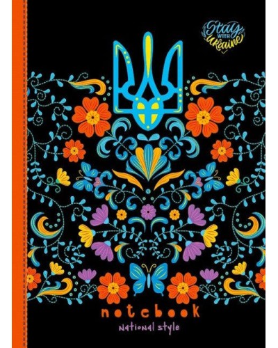 Блокнот А5 на 64 аркуші у клітинку з твердою ламінованою обкладинкою, ТМ Мандарин