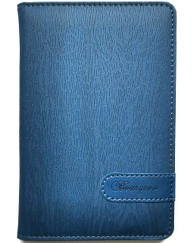 Блокнот А6 на 80 аркушів у клітинку з обкладинкою зі шкірзаму, ТМ Мандарин