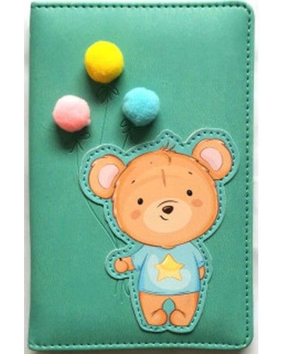 Блокнот А6 на 64 аркуші без ліновки з обкладинкою зі шкірзаму, ТМ Мандарин