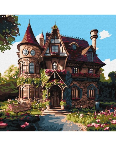 Картина за номерами «Затишний палац» 40х40 см, ТМ Ідейка