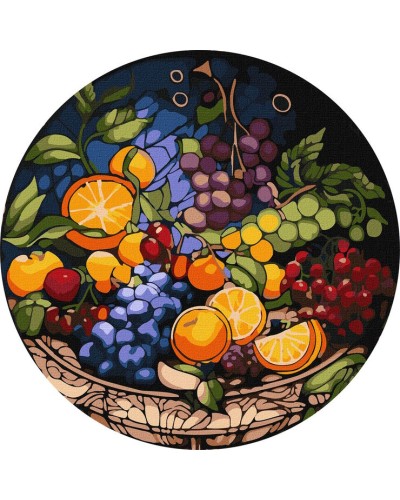 Набір для розпису по номерах «Апетитна композиція», d 39 см, ТМ Ідейка