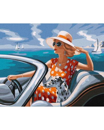 Картина за номерами «Відпочинок біля моря» 40х50 см, ТМ Ідейка