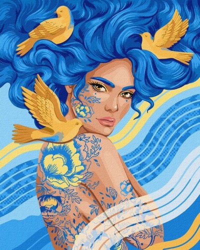 Картина за номерами «Птахи щастя» 40х50 см, ТМ Ідейка