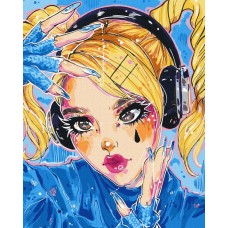 Набір для розпису по номерах «Ритмічна музика», 40х50 см, ТМ Ідейка