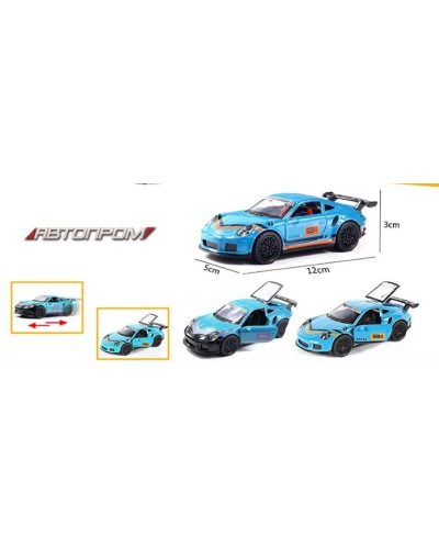 Машина 1:32 металева з дверима та багажником що відкриваються, в асортименті, в коробці 16,5х7,5х7,5, Автопром