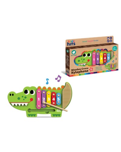 Ксилофон «Крокодил» з паличкою, у коробці 32,7х22,6х3,4 см