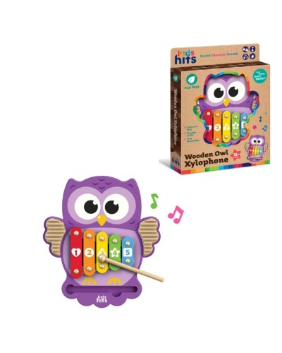Ксилофон «Сова» з паличкою, у коробці 23х30,5х3,4 см