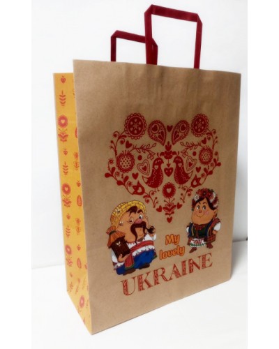 Пакет паперовий бурий 32х15х42 см, ТМ Мандарин