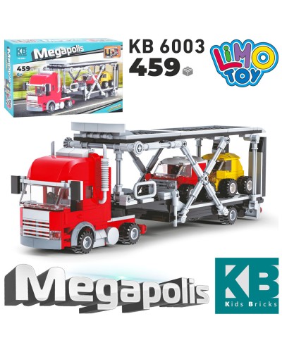 Конструктор «Трейлер», машинки, 459 деталей, в коробці 40,5х25х9 см