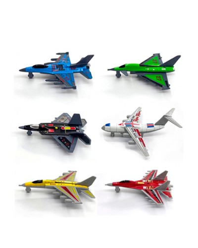 Літак 10 см металевий інерційний, в асортименті, у пакеті 12х16х4 см