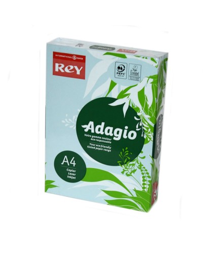 Папір кольоровий А4 500 аркушів 80 г/м2 блакитний, REY Adagio