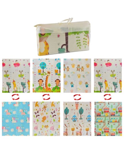 Килимок150х180х0,8 см термо двохсторонній складний з XPE, в асортименті, у сумці 88х37х8 см