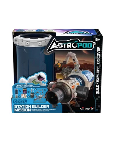 Набір з фігуркою «ASTROPOD. Місія «Побудуй модульну космічну станцію», деталі, фігурка