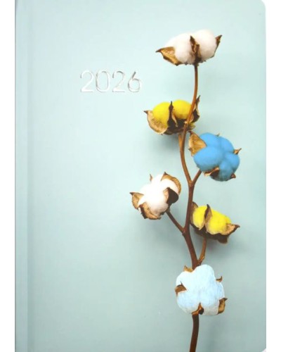 Щоденник датований «Бавовна» А5 на 352 сторінки з обкладинкою з шкірзаму, ТМ Economix