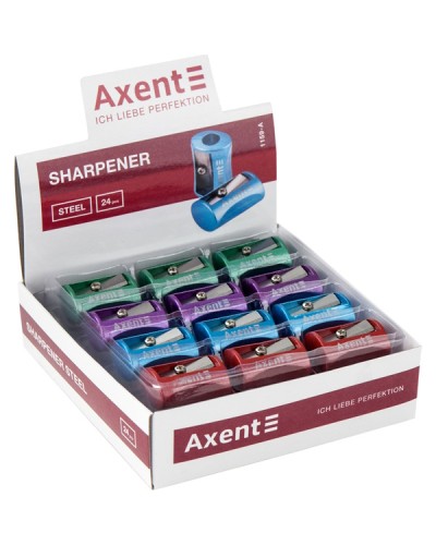 Точилка «Steel», в асортименті, ТМ Axent