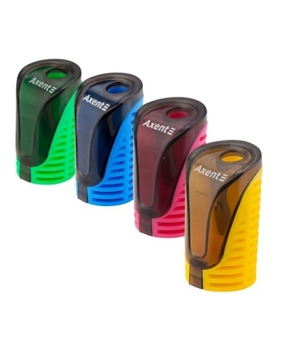 Точилка «Skyfall» з контейнером, в асортименті, ТМ Axent