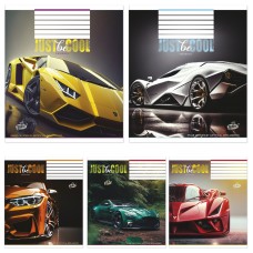 Зошит на 24 аркуші у лінію «Спорткар», №2342, ТМ Brisk