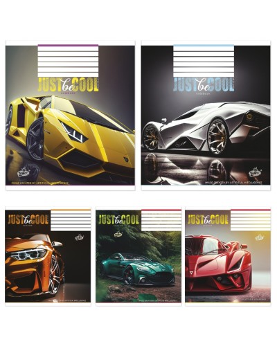 Зошит на 24 аркуші у лінію «Спорткар», №2342, ТМ Brisk