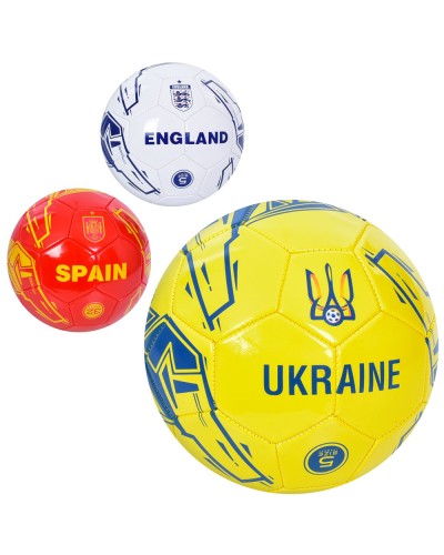 М'яч футбольний розмір 5 ПВХ 1,8 мм вагою 340-360 г, в асортименті, у пакеті