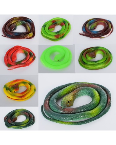 Змія 75 см, тягнеться, в асортименті, у пакеті 15х10х1 см