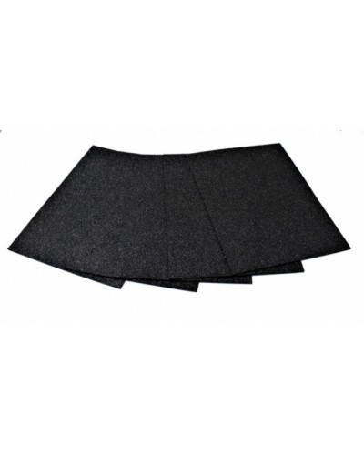 Набір кольорового паперу з глітером А4 з 3 аркушів, чорний, ТМ Мандарин