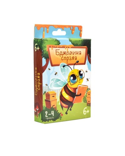 Гра карткова «Бджолина справа» розважальна, у коробці 10х15х2 см, ТМ Strateg