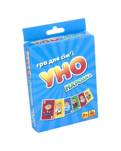 Гра «Уно народна» на 108 карток, у коробці 13,5х9х2,5 см, ТМ Strateg