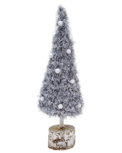 Ялинка декоративна, 0,25 м, срібло, Novogod'ko