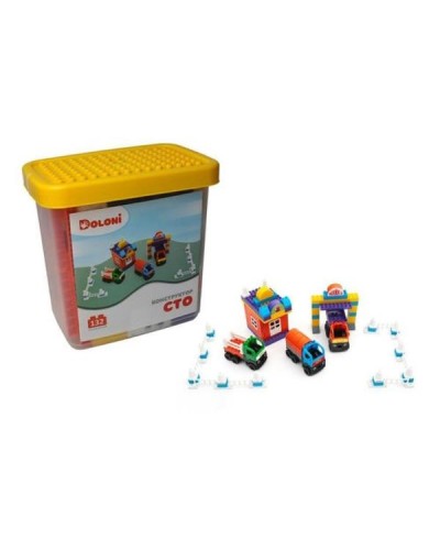 Конструктор «СТО» на 132 деталі у пластиковому боксі, ТМ Долони