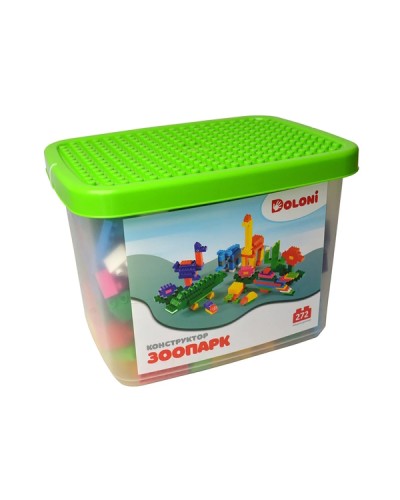 Конструктор «Зоопарк», 272 деталі, в пластиковому боксі, ТМ Долоні