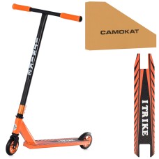 Самокат «ITrike» трюковий 85 см, рама алюмній+сталь, з колесами PU 11 см та підніжкою 34х10 см, помаранчевий
