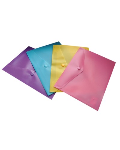 Папка-конверт на кнопці А5 прозора,ТМ Buromax