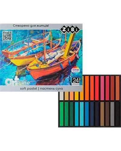 Пастель суха художня м'яка на 24 кольори, ART Line