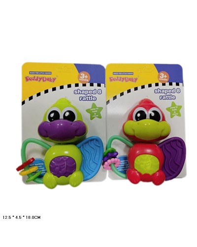 Брязкальце у ручку музичне, в асортименті, на планшетці 12,5х4х18 см