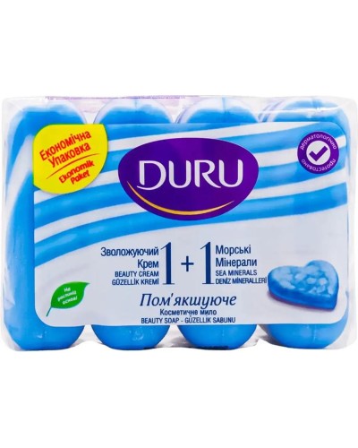 Мило «Дуру 1+1» 4 шт в упаковці по 80 г