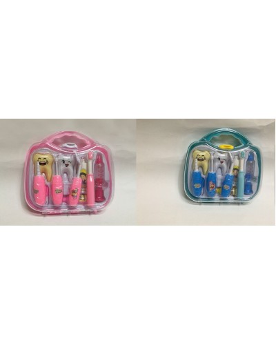 Набір лікаря «Стоматолог» з 9 елементів, в асортименті, у валізі 21х5х18 см