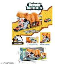 Трейлер з машинками, інерція, у коробці 41х19х15,5 см