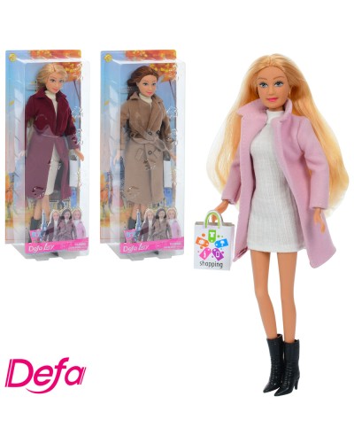 Лялька DEFA 30 см, сумочка, в асортименті, у слюді 13х32х6 см