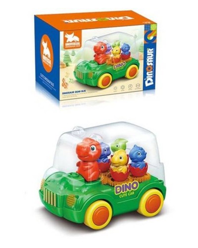 Машина музична зі звуком, світлом та рухомими деталями під прозорим корпусом, у коробці 14,5х11х10 см