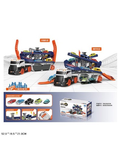 Паркінг, 5 машинок, інерція, знизу паркінг, у коробці 52х17х21 см