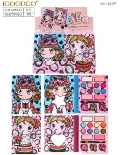 Дитяча косметика: палетка тіней для повік, у коробці 20 см