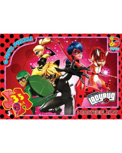 Пазли «Леді Баг» на 35 елементів, ТМ G-Toys