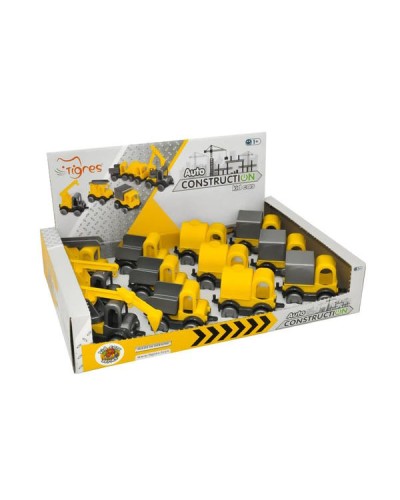 Машина «Kid cars. Будівельний» інерційна, в асортименті, 12 шт. у боксі, ТМ Тигрес