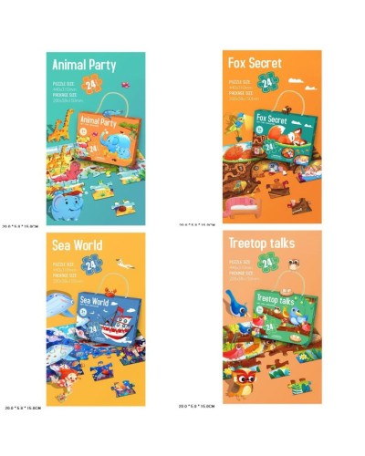 Пазли, в асортименті, у коробці 20х5,8х16 см