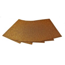 Фоаміран А4 товщиною 2 мм 5 аркушів з глітером, золотистий, ТМ Мандарин