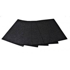 Фоаміран А4 товщиною 2 мм 5 аркушів з глітером, чорний, ТМ Мандарин