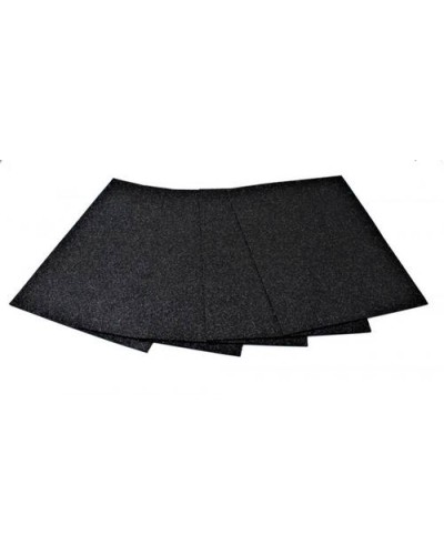 Фоаміран А4 товщиною 2 мм 5 аркушів з глітером, чорний, ТМ Мандарин